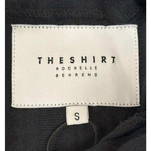 The Shirt by Rochelle Behrens Ruffled Stella Dress in Black NWT Size Small - Picture 6 of 9